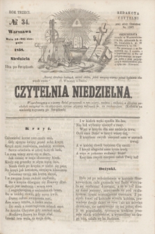 Czytelnia Niedzielna. R.3, № 34 (22 sierpnia 1858)