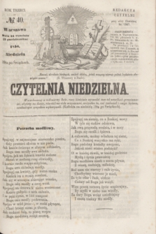 Czytelnia Niedzielna. R.3, № 40 (3 października 1858)