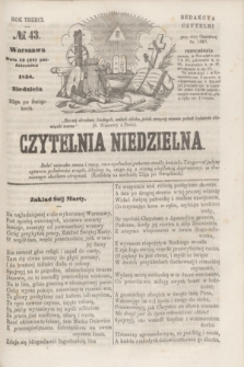 Czytelnia Niedzielna. R.3, № 43 (24 października 1858)