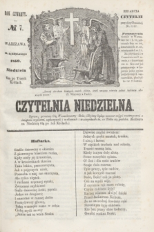 Czytelnia Niedzielna. R.4, № 7 (13 lutego 1859)
