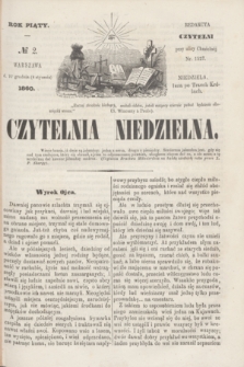 Czytelnia Niedzielna. R.5, № 2 (8 stycznia 1860)