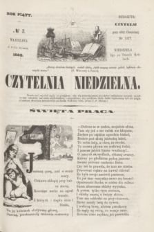 Czytelnia Niedzielna. R.5, № 3 (15 stycznia 1860)