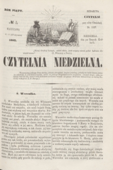 Czytelnia Niedzielna. R.5, № 5 (29 stycznia 1860)