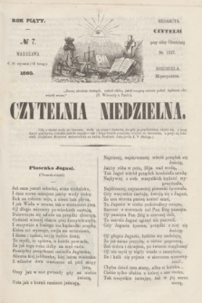 Czytelnia Niedzielna. R.5, № 7 (12 lutego 1860)