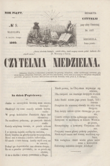 Czytelnia Niedzielna. R.5, № 9 (26 lutego 1860)