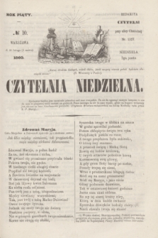 Czytelnia Niedzielna. R.5, № 10 (3 marca 1860)