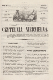 Czytelnia Niedzielna. R.5, № 11 (11 marca 1860)