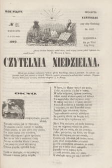Czytelnia Niedzielna. R.5, № 21 (20 maja 1860)