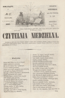 Czytelnia Niedzielna. R.5, № 27 (1 lipca 1860)