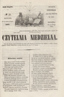 Czytelnia Niedzielna. R.5, № 28 (8 lipca 1860)
