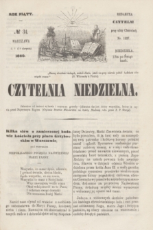 Czytelnia Niedzielna. R.5, № 34 (19 sierpnia 1860)