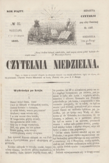 Czytelnia Niedzielna. R.5, № 35 (26 sierpnia 1860) + dod.