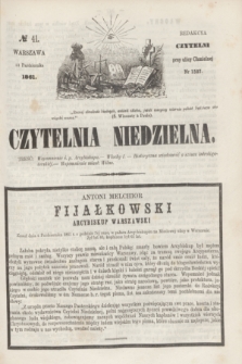 Czytelnia Niedzielna. [R.6], № 41 (13 października 1861)