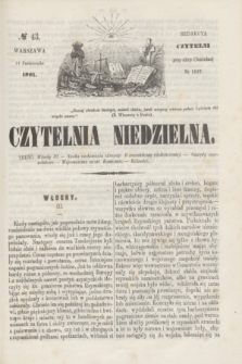 Czytelnia Niedzielna. [R.6], № 43 (27 października 1861)