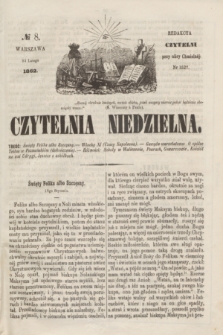 Czytelnia Niedzielna. [R.7], № 8 (23 lutego 1862) + wkładka