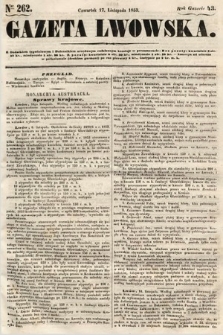 Gazeta Lwowska. 1853, nr 262