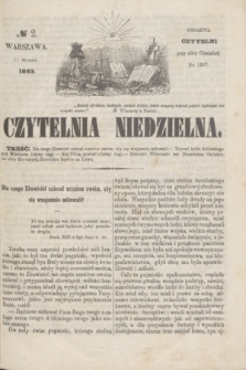 Czytelnia Niedzielna. [R.8], № 2 (11 stycznia 1863)