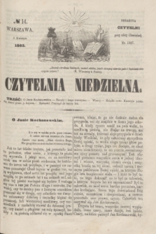 Czytelnia Niedzielna. [R.8], № 14 (5 kwietnia 1863)