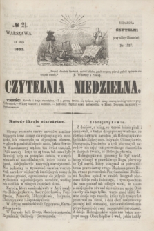Czytelnia Niedzielna. [R.8], № 21 (24 maja 1863)