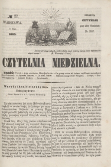 Czytelnia Niedzielna. [R.8], № 22 (31 maja 1863)