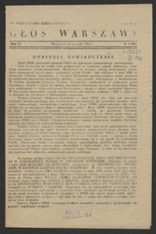 Głos Warszawy. R.3, № 5 (14 stycznia 1944) = № 97