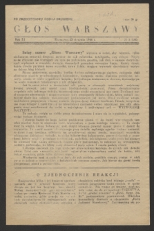 Głos Warszawy. R.3, № 8 (25 stycznia 1944) = № 100 + dod.