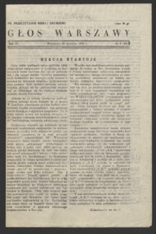 Głos Warszawy. R.3, № 9 (28 stycznia 1944) = № 101