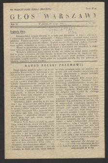 Głos Warszawy. R.3, № 17 (25 lutego 1944) = № 109