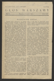 Głos Warszawy. R.3, № 46 (16 czerwca 1944) = № 139