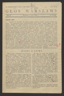 Głos Warszawy. R.3, № 53 (11 lipca 1944) = № 146