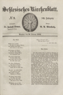 Schlesisches Kirchenblatt. Jg.7, № 9 (27 Februar 1841)