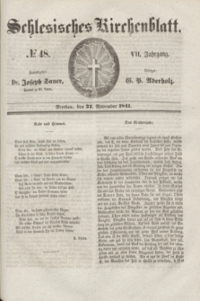 Schlesisches Kirchenblatt. Jg.7, № 48 (27 November 1841)