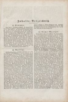 Schlesisches Kirchenblatt : eine Zeitschrift für Katholiken aller Stände, zur Beförderung des religiösen Sinnes. Jg.8, Inhalts-Verzeichniß. (1842)