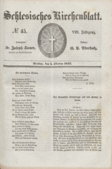 Schlesisches Kirchenblatt. Jg.8, № 45 (5 November 1842)