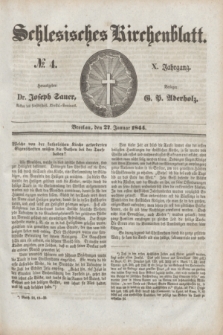Schlesisches Kirchenblatt. Jg.10, № 4 (27 Januar 1844)