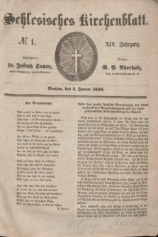 Schlesisches Kirchenblatt. Jg.14, № 1 (1 Januar 1848) + dod.