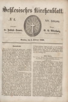 Schlesisches Kirchenblatt. Jg.14, № 6 (5 Februar 1848) + dod.