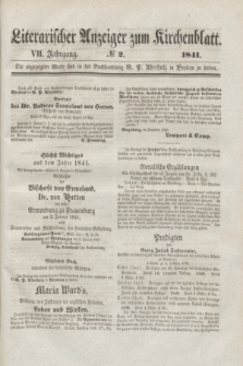 Literarischer Anzeiger zum Kirchenblatt. Jg.7, № 2 ([6 Februar] 1841)