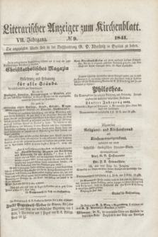 Literarischer Anzeiger zum Kirchenblatt. Jg.7, № 9 ([17 Juli] 1841)