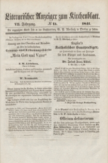 Literarischer Anzeiger zum Kirchenblatt. Jg.7, № 15 ([23 Oktober] 1841)