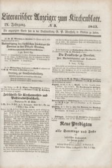 Literarischer Anzeiger zum Kirchenblatt. Jg.9, № 3 ([11 Februar] 1843)