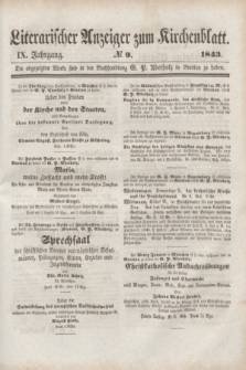 Literarischer Anzeiger zum Kirchenblatt. Jg.9, № 9 ([17 Juni] 1843)