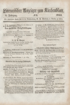 Literarischer Anzeiger zum Kirchenblatt. Jg.10, № 3 ([24 Februar] 1844)