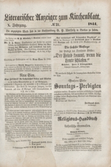 Literarischer Anzeiger zum Kirchenblatt. Jg.10, № 21 ([14 December] 1844)