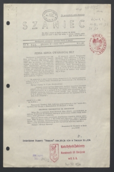 Szaniec : dwutygodnik poświęcony sprawom Polski w niewoli. R.6, nr 3 (15 kwietnia 1944) = nr 109