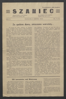 Szaniec. R.6, nr 17 (21 sierpnia 1944) = nr 123