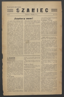 Szaniec : dwutygodnik poświęcony sprawom Polski w niewoli. R.6, nr 45 (18 września 1944) = nr 151