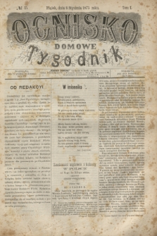 Ognisko Domowe : tygodnik. T.1, № 15 (8 stycznia 1875)
