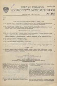 Dziennik Urzędowy Województwa Nowosądeckiego. 1987, nr 2 (2 marca)