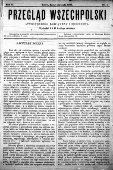 Przegląd Wszechpolski : dwutygodnik polityczny i społeczny. 1896, nr 1